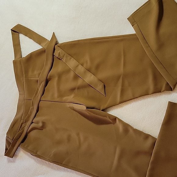 TAN COLOR HIGH WAISTED DRESS PANTS - Picture 6 of 14